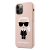 Чохол Karl Lagerfeld Silicone Iconic для iPhone 12 | 12 Pro Light Pink (KLHCP12MSLFKPI)