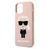 Чохол Karl Lagerfeld Silicone Iconic для iPhone 12 | 12 Pro Light Pink (KLHCP12MSLFKPI)