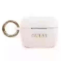 Чехол Guess Silicone Glitter для AirPods Pro White (GUACAPSILGLWH)