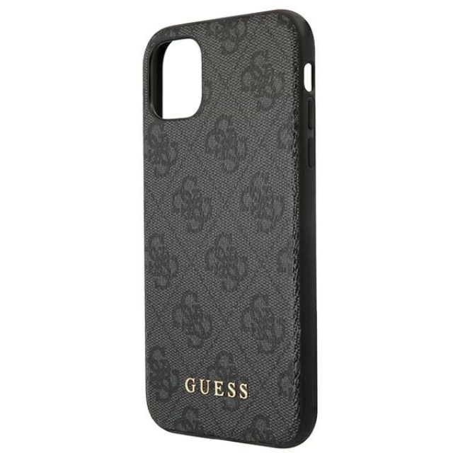 Чохол Guess 4G Metal Gold Logo для iPhone 11 Pro Max Grey (GUHCN65G4GFGR)