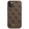 Чехол Guess 4G Metal Gold Logo для iPhone 11 Pro Brown (GUHCN58G4GFBR)