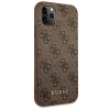 Чехол Guess 4G Metal Gold Logo для iPhone 11 Pro Brown (GUHCN58G4GFBR)