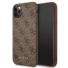 Чехол Guess 4G Metal Gold Logo для iPhone 11 Pro Max Brown (GUHCN65G4GFBR)