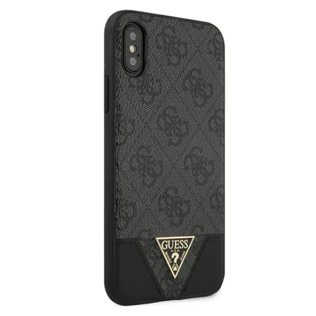 Чохол Guess 4G Triangle Collection для iPhone X | XS Grey (GUHCPXPU4GHBK)