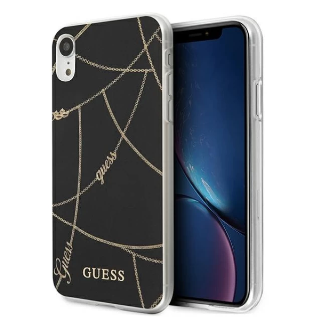 Чехол Guess Gold Chain Collection для iPhone XR Black (GUHCI61PCUCHBK)