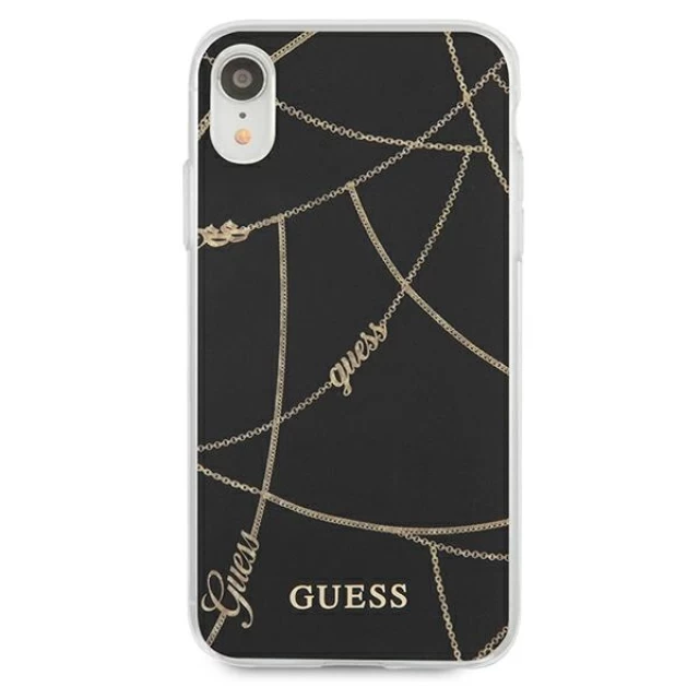 Чохол Guess Gold Chain Collection для iPhone XR Black (GUHCI61PCUCHBK)