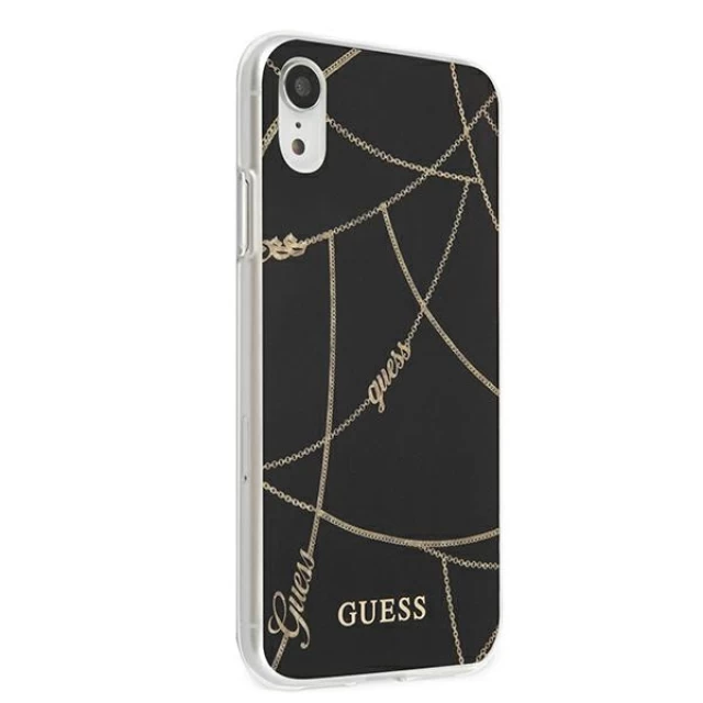 Чехол Guess Gold Chain Collection для iPhone XR Black (GUHCI61PCUCHBK)