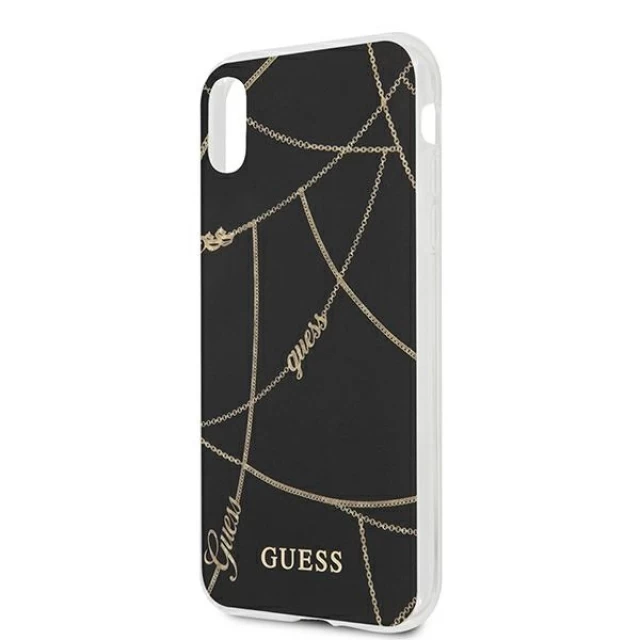 Чохол Guess Gold Chain Collection для iPhone XR Black (GUHCI61PCUCHBK)