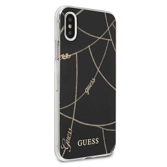 Чохол Guess Gold Chain Collection для iPhone XS/X Black (GUHCI65PCUCHBK)