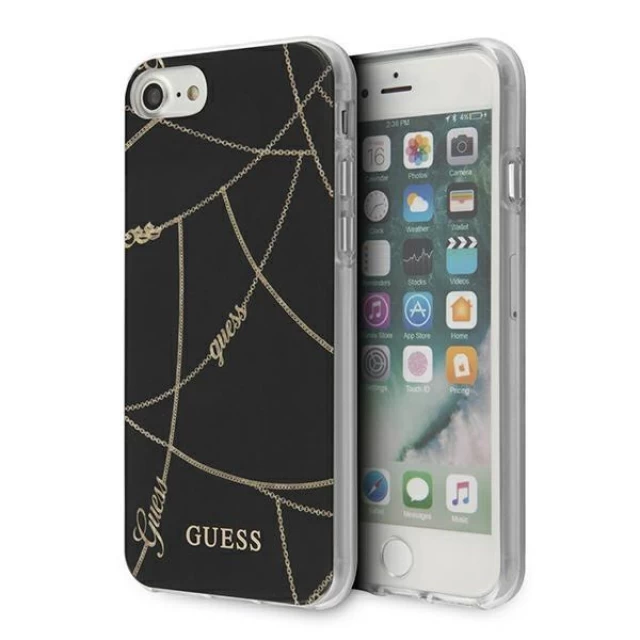 Чохол Guess Gold Chain Collection для iPhone SE 2020/8/7 Black (GUHCI8PCUCHBK)