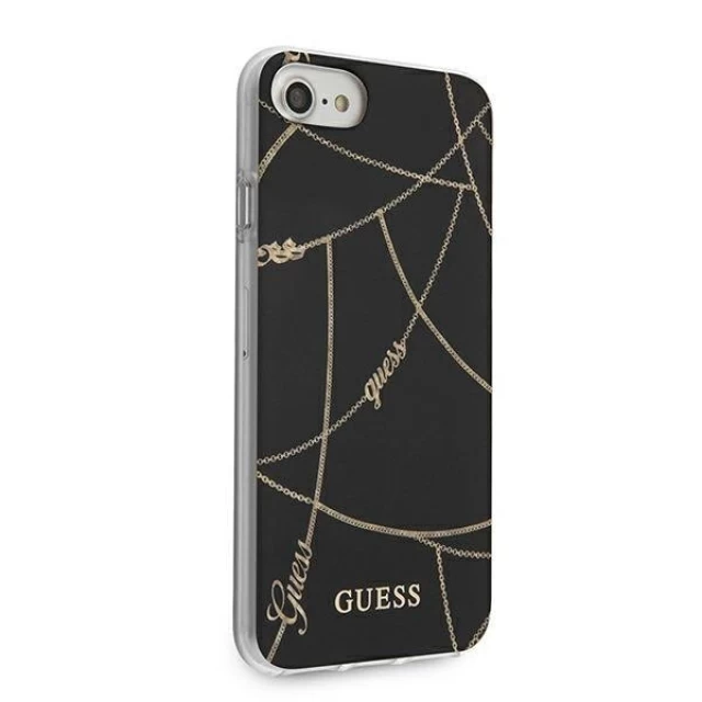 Чехол Guess Gold Chain Collection для iPhone SE 2020/8/7 Black (GUHCI8PCUCHBK)