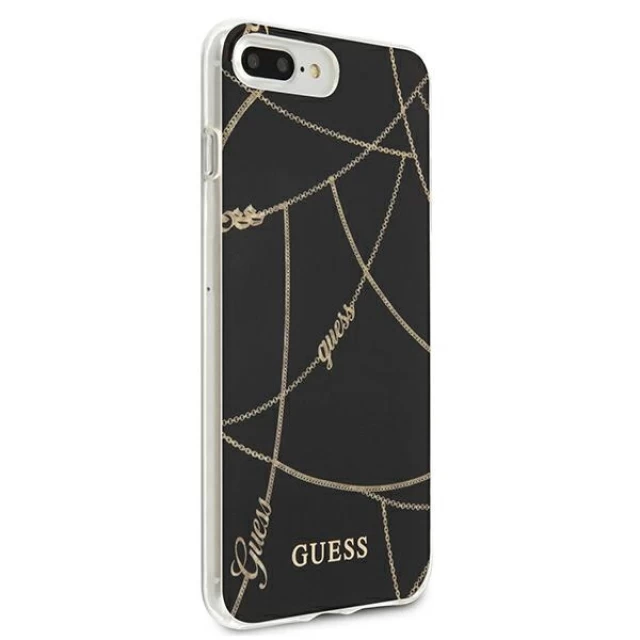 Чехол Guess Gold Chain Collection для iPhone 7/8 Plus Black (GUHCI8LPCUCHBK)