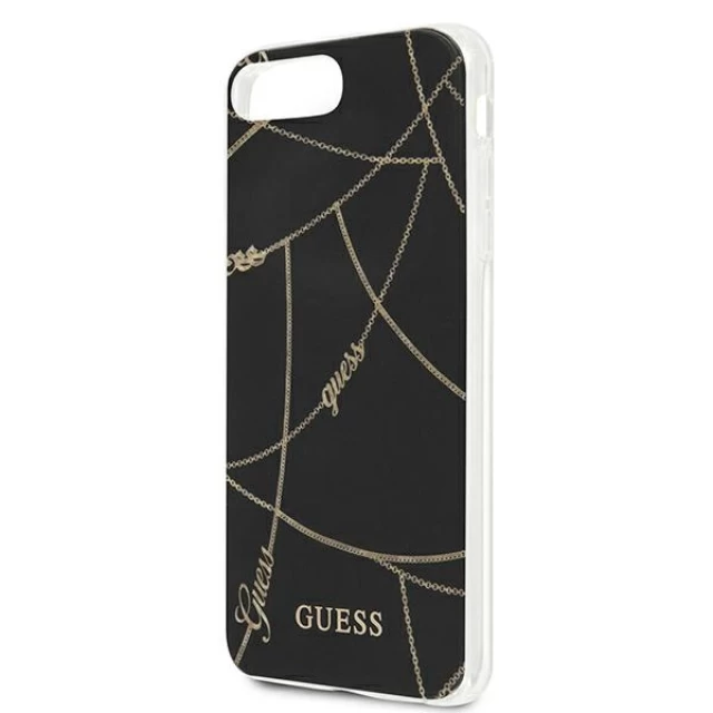 Чехол Guess Gold Chain Collection для iPhone 7/8 Plus Black (GUHCI8LPCUCHBK)