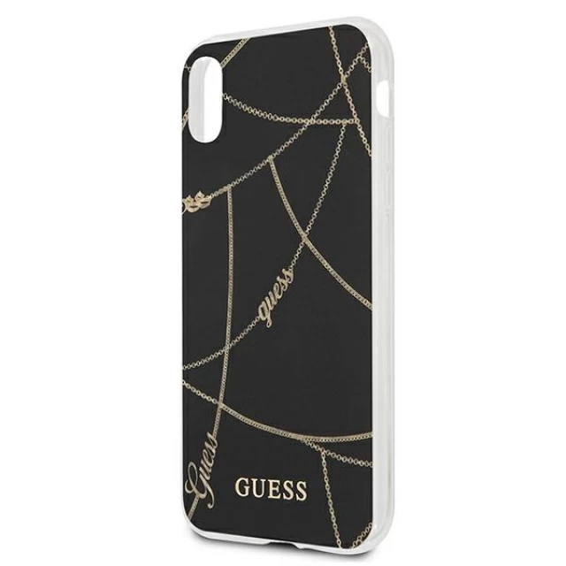 Чохол Guess Gold Chain Collection для iPhone X | XS Black (GUHCPXPCUCHBK)