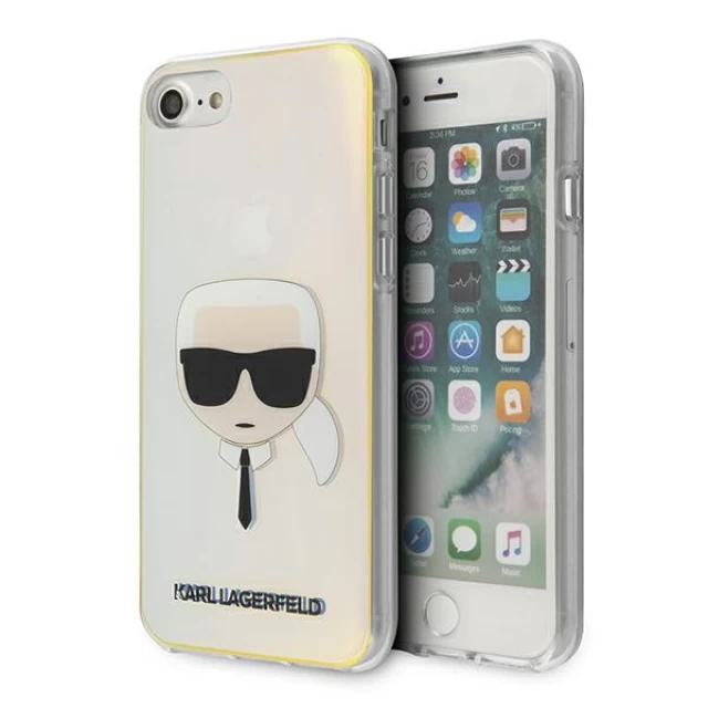 Чехол Karl Lagerfeld Iridescent Karl`s Head для iPhone 7 | 8 | SE 2022/2020 Multicolor (KLHCI8PCKHML)