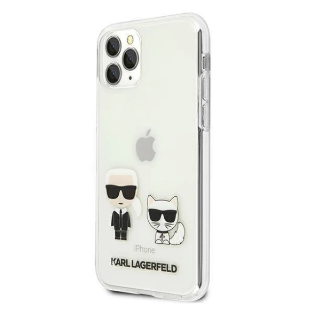Чохол Karl Lagerfeld Karl and Choupette для iPhone 11 Pro Max Transparent (KLHCN65CKTR)