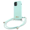 Чохол Guess Metal Logo Cord для iPhone 12 mini Blue (GUHCP12SLSCLMGLB)