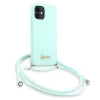 Чохол Guess Metal Logo Cord для iPhone 12 mini Blue (GUHCP12SLSCLMGLB)