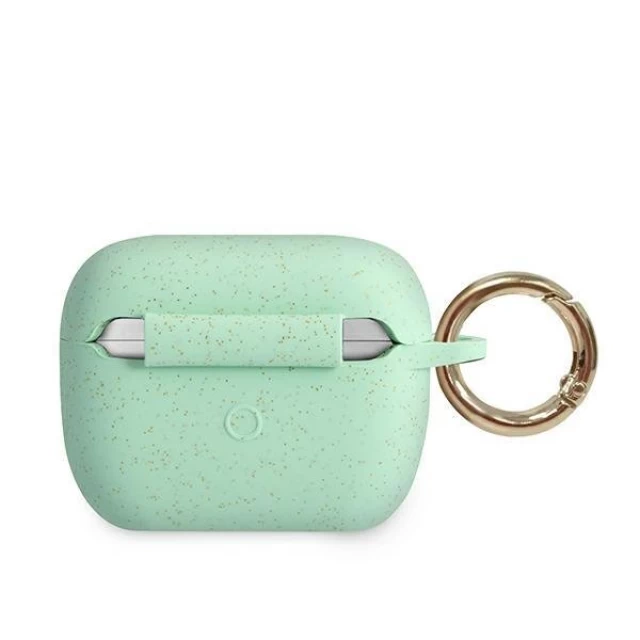 Чохол Guess Silicone Glitter для AirPods Pro Green (GUACAPSILGLGN)