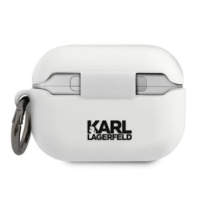 Чохол Karl Lagerfeld Silicone Choupette для AirPods Pro White (KLACAPSILCHWH)