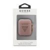 Чехол Guess Silicone Triangle Logo для AirPods 2/1 Pink (GUACA2LSTLPI)