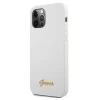 Чохол Guess Metal Logo Script для iPhone 12 Pro Max White (GUHCP12LLSLMGWH)