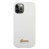 Чехол Guess Metal Logo Script для iPhone 12 Pro Max White (GUHCP12LLSLMGWH)