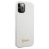 Чохол Guess Metal Logo Script для iPhone 12 Pro Max White (GUHCP12LLSLMGWH)