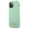 Чохол Guess Metal Logo Script для iPhone 12 Pro Max Green (GUHCP12LLSLMGGN)