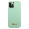 Чохол Guess Metal Logo Script для iPhone 12 Pro Max Green (GUHCP12LLSLMGGN)