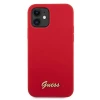 Чехол Guess Metal Logo Script для iPhone 12 mini Red (GUHCP12SLSLMGRE)