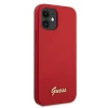 Чехол Guess Metal Logo Script для iPhone 12 mini Red (GUHCP12SLSLMGRE)