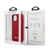 Чехол Guess Metal Logo Script для iPhone 12 mini Red (GUHCP12SLSLMGRE)