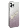 Чехол Guess Glitter Gradient Script для iPhone 12 Pro Max Pink (GUHCP12LPCUGLSPI)