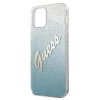 Чехол Guess Glitter Gradient Script для iPhone 12 mini Blue (GUHCP12SPCUGLSBL)
