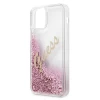 Чехол Guess Glitter Vintage Script для iPhone 12 mini Pink (GUHCP12SGLVSPI)