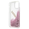 Чехол Guess Glitter Vintage Script для iPhone 12 mini Pink (GUHCP12SGLVSPI)