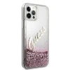 Чехол Guess Glitter Vintage Script для iPhone 12 | 12 Pro Pink (GUHCP12MGLVSPI)