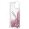 Чохол Guess Glitter Vintage Script для iPhone 12 | 12 Pro Pink (GUHCP12MGLVSPI)