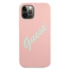 Чохол Guess Vintage Silicone Case для iPhone 12 Pro Max Pink (GUHCP12LLSVSPG)