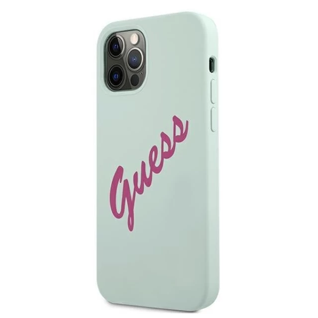 Чохол Guess Vintage Silicone Case для iPhone 12 | 12 Pro Blue (GUHCP12MLSVSBF)