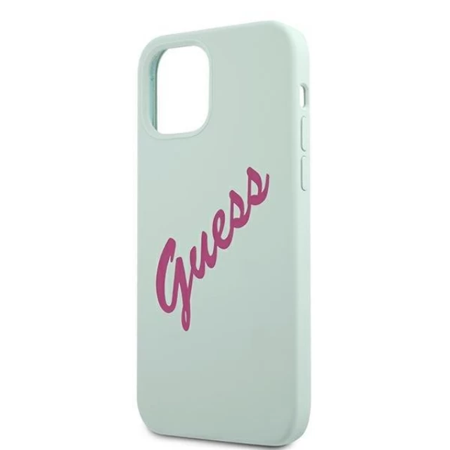 Чохол Guess Vintage Silicone Case для iPhone 12 | 12 Pro Blue (GUHCP12MLSVSBF)
