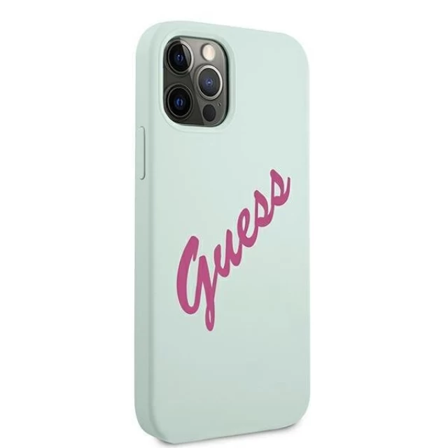 Чехол Guess Vintage Silicone Case для iPhone 12 Pro Max Blue (GUHCP12LLSVSBF)