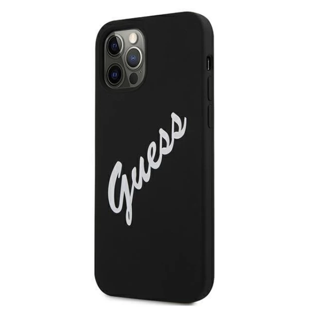 Чехол Guess Vintage Silicone Case для iPhone 12 Pro Max White (GUHCP12LLSVSBW)