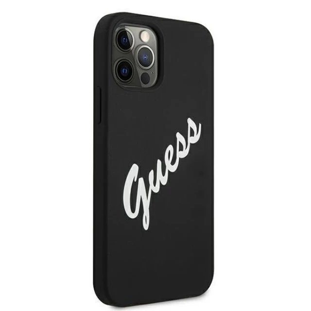 Чохол Guess Vintage Silicone Case для iPhone 12 Pro Max White (GUHCP12LLSVSBW)