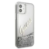 Чехол Guess Glitter Vintage Script для iPhone 12 mini Silver (GUHCP12SGLVSSI)