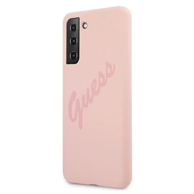 Чехол Guess Script Vintage для Samsung Galaxy S21 Plus Pink (GUHCS21MLSVSPI)