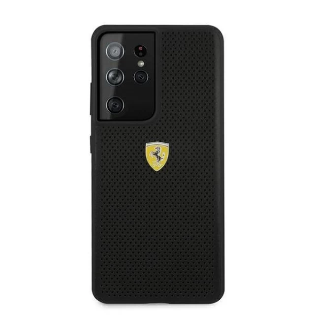 Чохол Ferrari для Samsung Galaxy S21 Ultra G996 Off Track Perforated Black (FESPHEHCS21LBK)