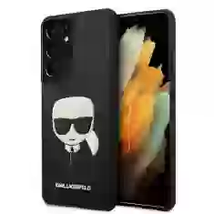 Чехол Karl Lagerfeld Saffiano Ikonik Karl`s Head для Samsung Galaxy S21 Ultra G998 Black (KLHCS21LSAKHBK)