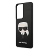 Чехол Karl Lagerfeld Saffiano Ikonik Karl`s Head для Samsung Galaxy S21 Ultra G998 Black (KLHCS21LSAKHBK)